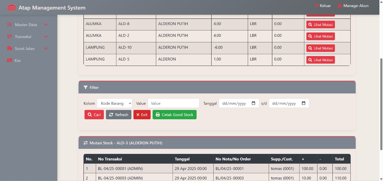 Alumka Lampung ERP System